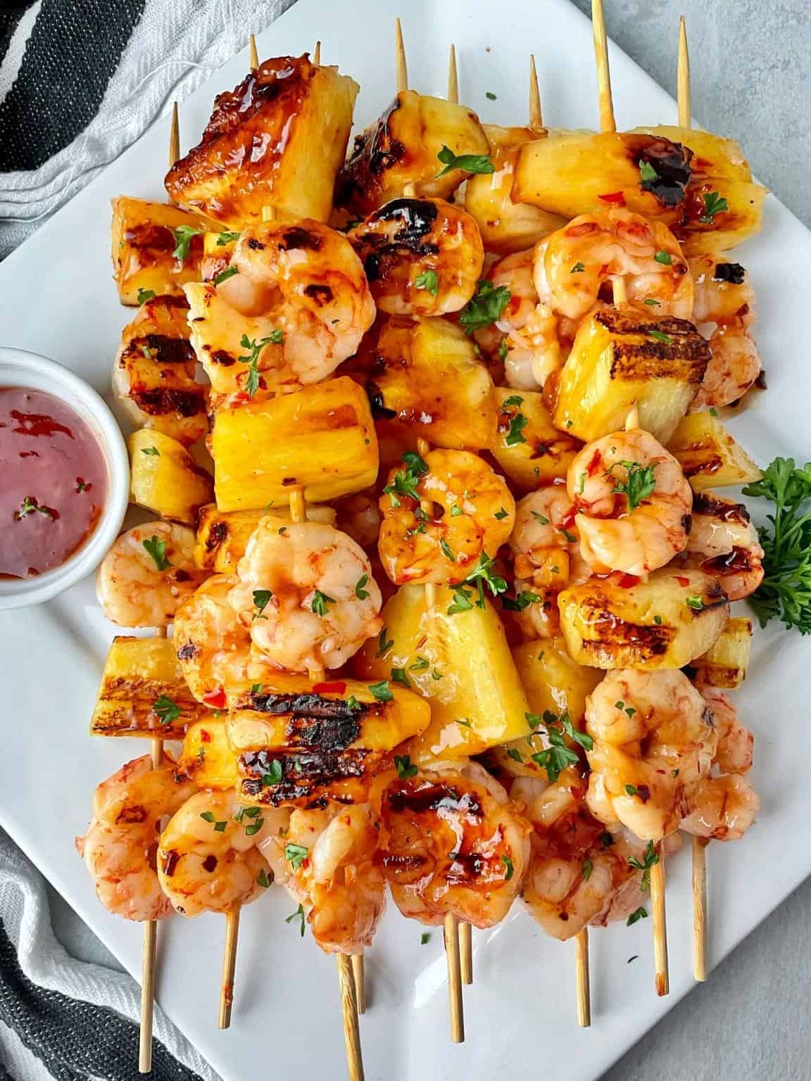 close up skewers
