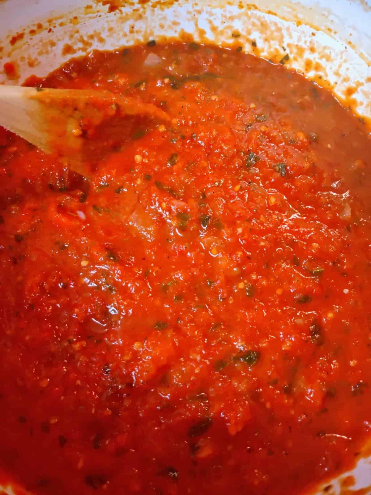 Best Spaghetti Sauce,Best Spaghetti Sauce made with bourbon