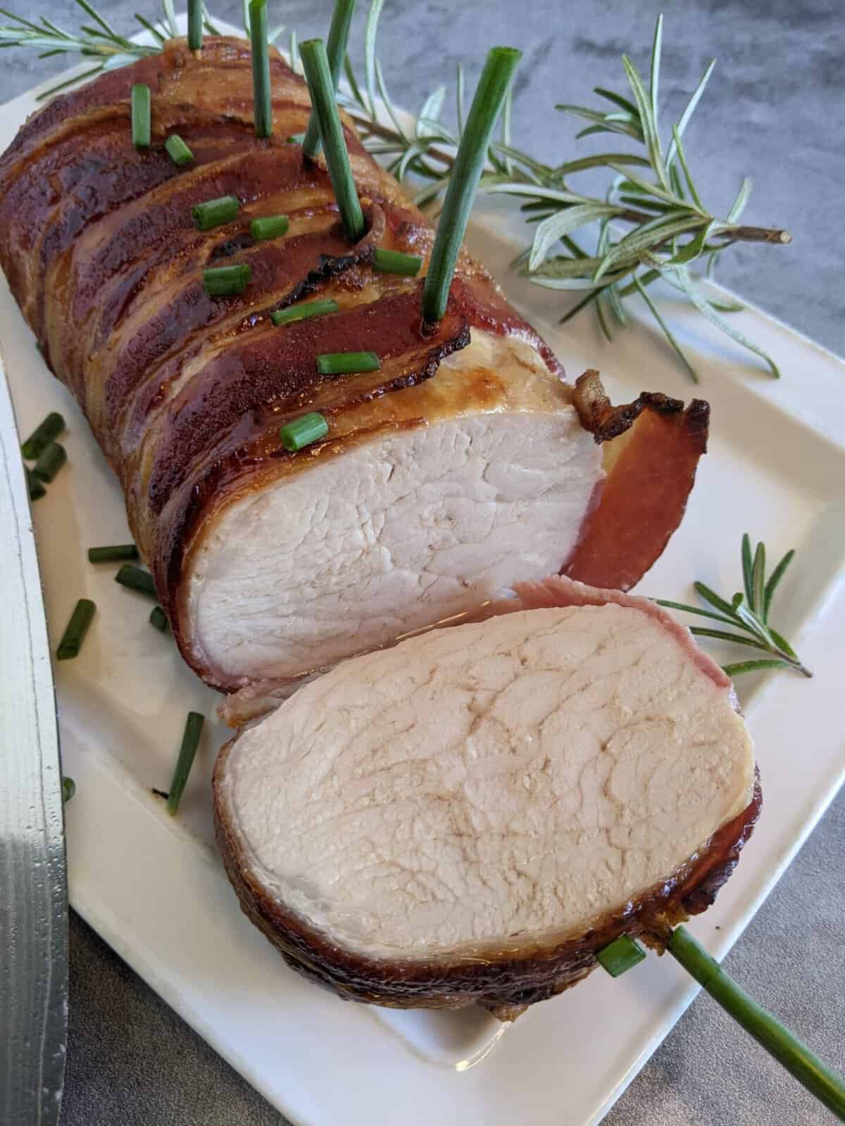 bacon wrapped pork tenderloin
