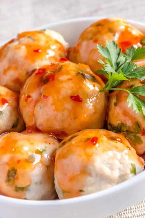 chicken meatballs tall