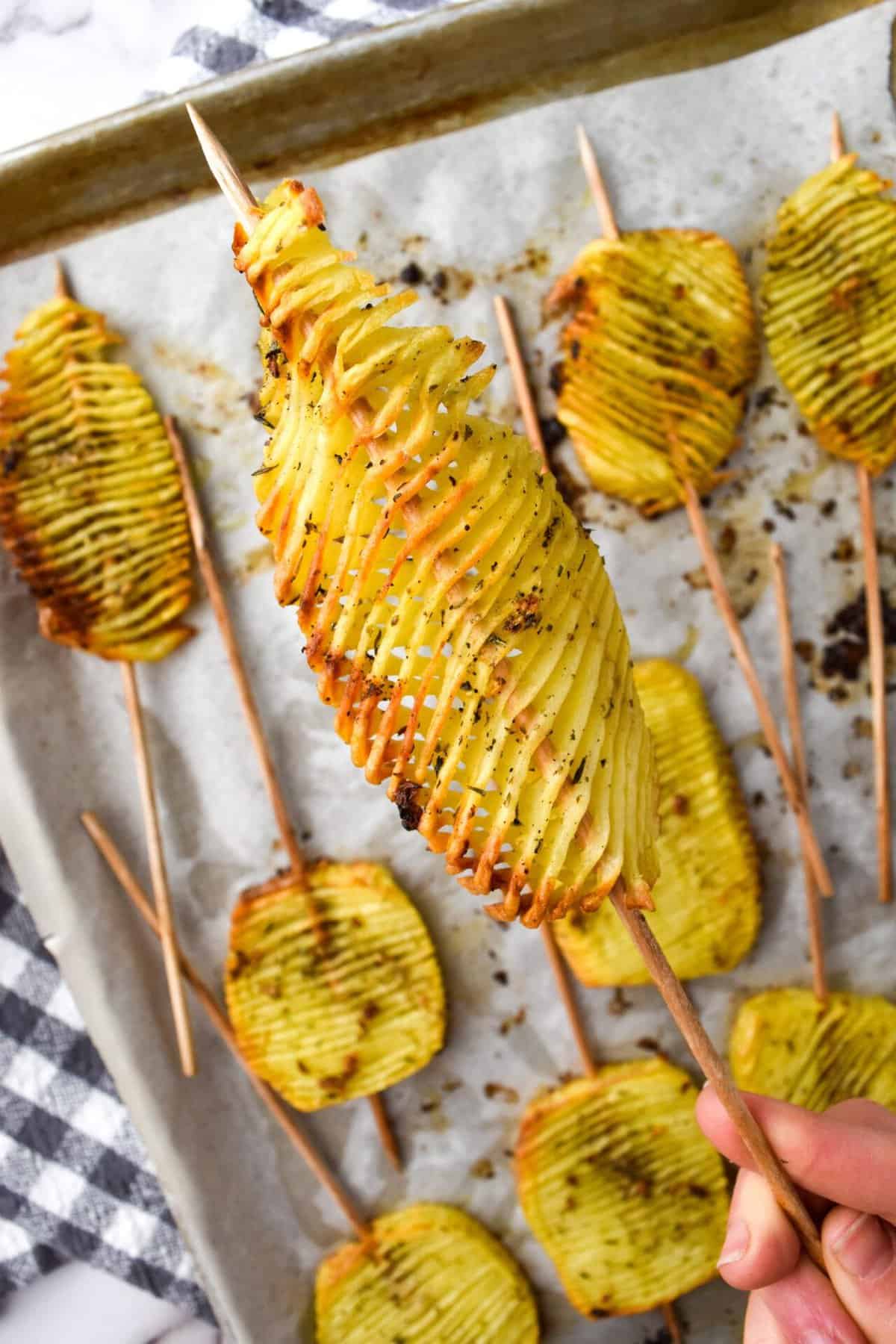 hasselback potatoes on pan hasselback potatoes on pan