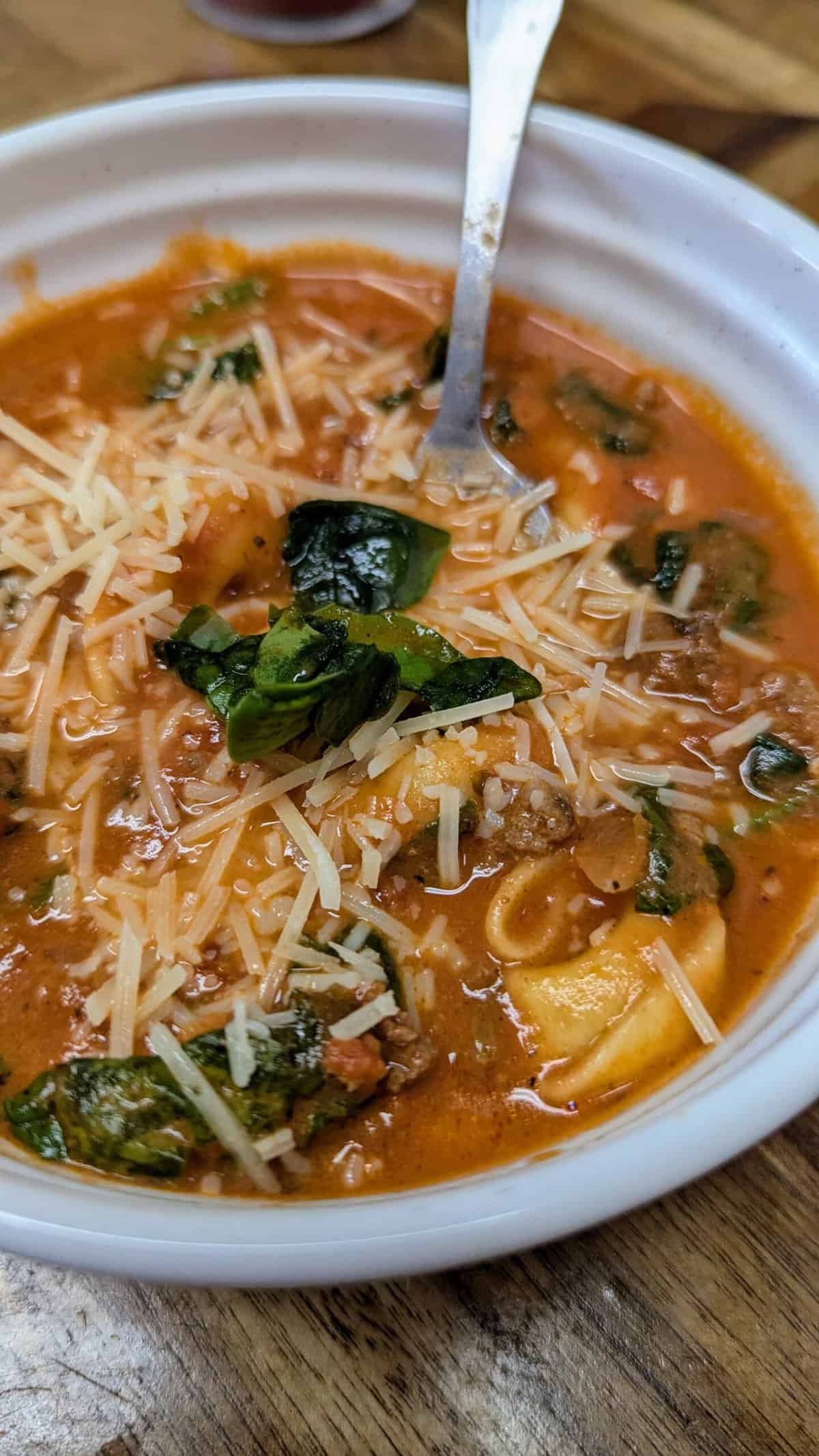 cheese tortellini soup