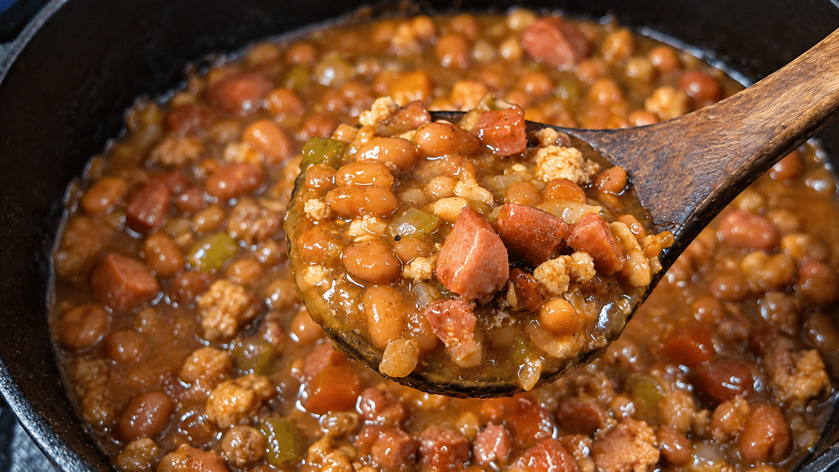 Smoked Loaded Baked Beans